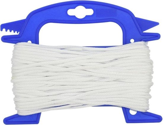 ProPlus Scheerlijn op Haspel - Ø 4 mm x 20 meter - Nylon - Wit van ProPlus