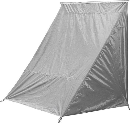 ProPlus Schuurtent - 182 x 190 x 140 cm - UV-bestendige Opbergtent - Fietstent met Waterdichte Coating - Opslagtent Camping - 150D polyester - 4 Haringen - Ø7 mm bevestigingspees - Grijs van ProPlus