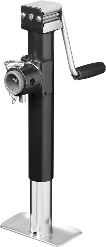 ProPlus Steunpoot Heavy Duty - Parkeersteun - Uitdraaisteun - Inklapbaar - Gemakkelijk Opbergen - Verstelbare Hoogte 42-68 cm - Draagvermogen 1000 kg - Inclusief Veiligheidspin en Bevestigingsdeel - Ø 57 mm Buisdiameter van ProPlus