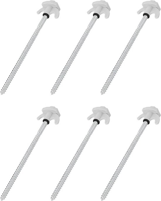 ProPlus Tentharingen - Schroefbaar - Metaal - 20 cm - 6 stuks van ProPlus