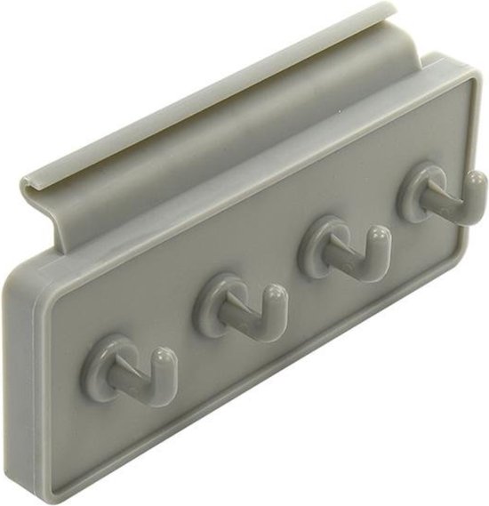 ProPlus Tentrail kapstok - 4 haken - kunststof - 15 x 6 cm van ProPlus