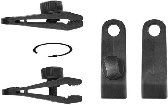 ProPlus Tenttapijt clips - schroefmodel - stevige grip - 83 x 28 x 21 mm - 4 stuks van ProPlus