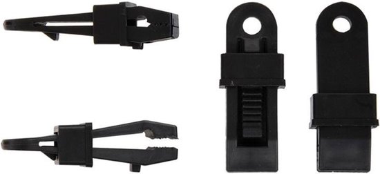 ProPlus Tenttapijtclips - Klem Model - Versterkte Grip - 83 x 32 x 21 mm - 4 stuks van ProPlus