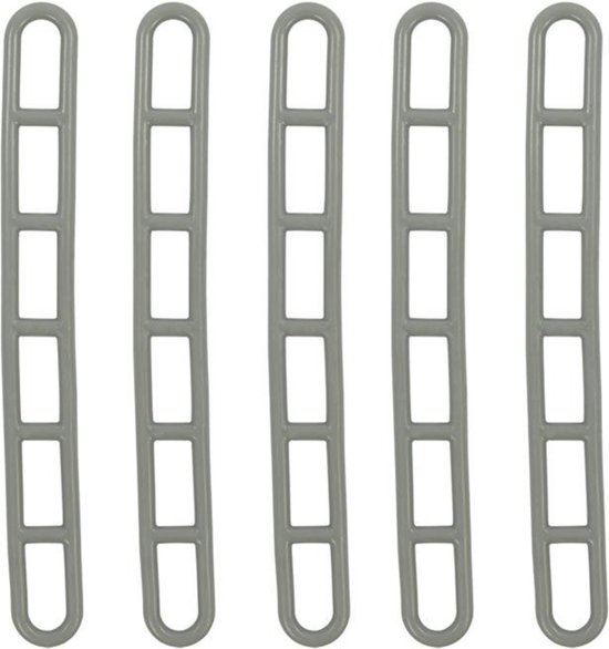 ProPlus Trapspanner - 6-gats - Rubber - 22,5 cm - Grijs - Set van 5 van ProPlus