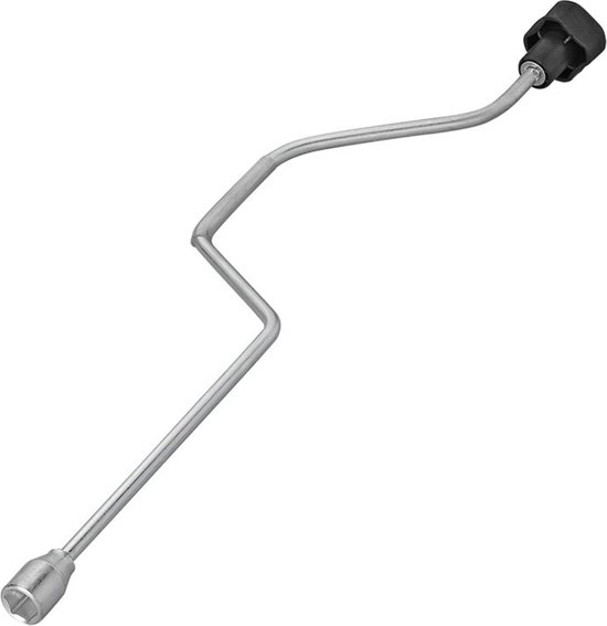 ProPlus Uitdraaislinger - Hoeksteun - Uitdraaisteun - Opdraaisteun - Caravan- en Campersteun - Steunpoot - Handslinger - Compact - 620 mm/19 mm t.b.v. Hoeksteun - Messing - Maat 19 mm - Zilver van ProPlus