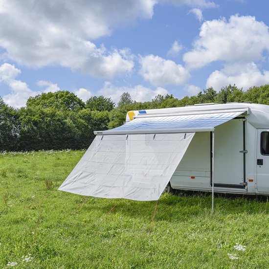 ProPlus Zonwering luifel - lichtgrijs - duurzaam - 330x430 cm van ProPlus