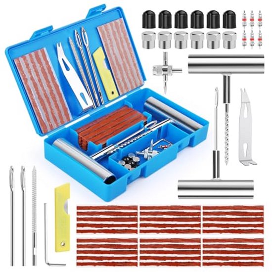 Proppenset - Autobanden Reparatie Set - Autobanden Pomp - Snel van Merkloos