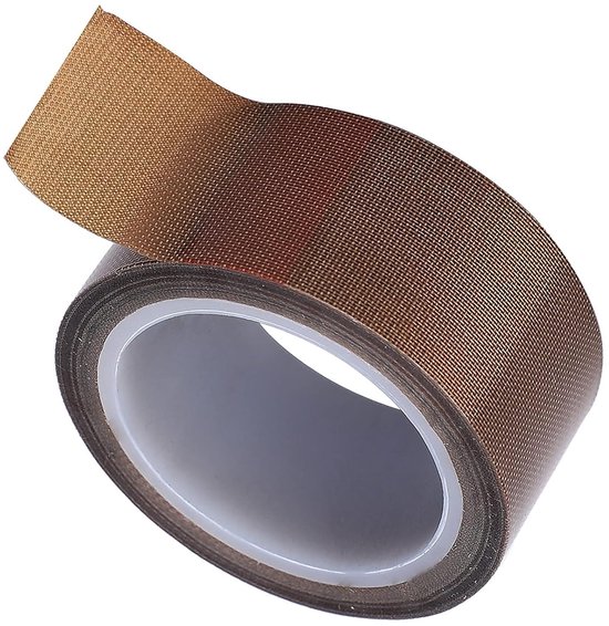 PTFE-tape Zelfklevende Afdichtingstape Doekisolatie op Hoge Temperatuur Zelfklevende Rol voor Vacuümverzegelaar(0.13mm x 50mm x 10m)