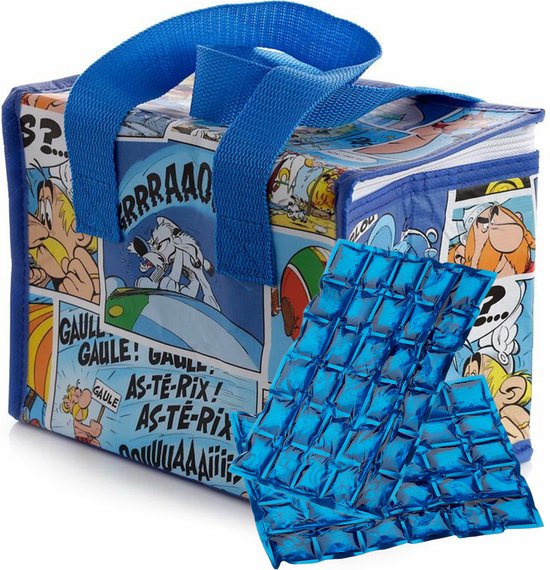 Puckator Kleine lunch koeltas met 2x flexibel koelelement - Asterix print - 4,4 liter van Merkloos