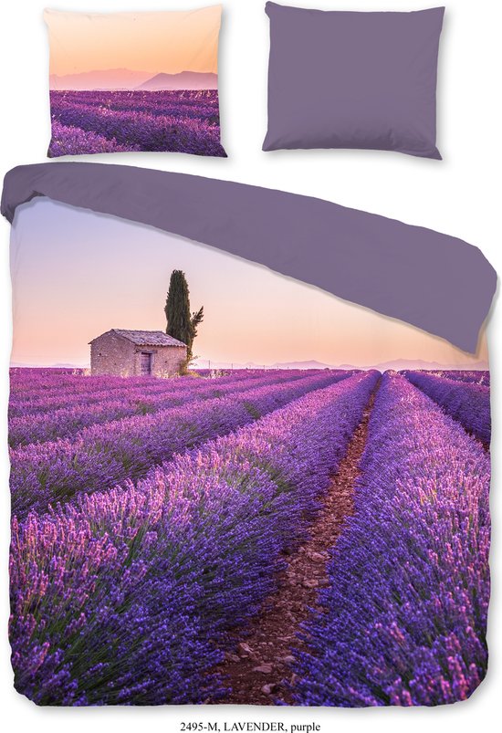 Pure dekbedovertrek lavendel - Lits jumeaux 240x200/220 cm - Paars - Microvezel