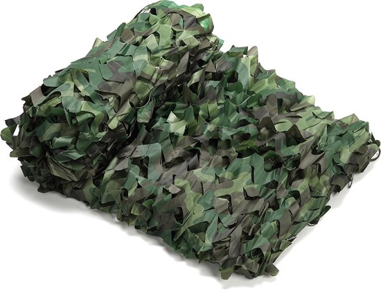 Purepeak Camouflagenet 300 x 200 cm - Schaduwdoek - Camouflagedoek - Groen
