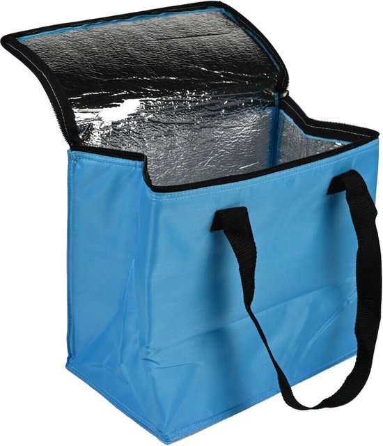 PVC koeltas | 12L | koeltas lunch | koeltas blauw | 27 x 28 x 16 cm van Carrefour