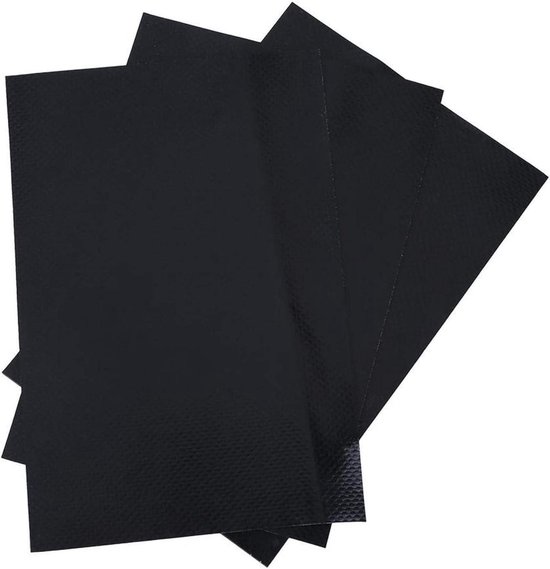 PVC Reparatie Patch - Opblaasbare Boot Reparatie - Lekkages Dichten - Zelfklevend Waterdicht Materiaal - 10x15 cm - Zwart van Merkloos