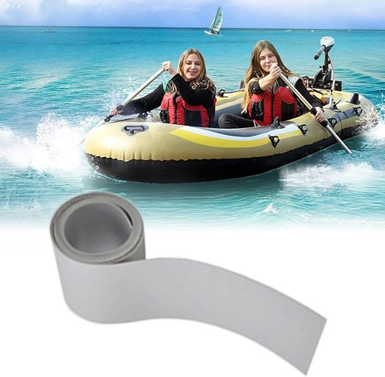 PVC Reparatiepatch - Zelfklevende Patch - Watersport Reparatie - Verdikt Materiaal - 40g - Grijs
