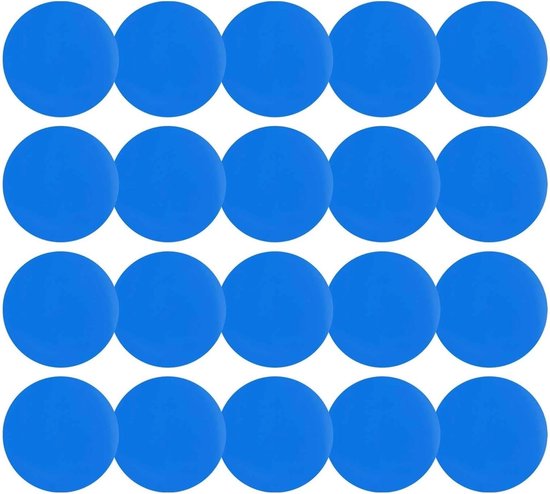 PVC Reparatiepleisters - Lekreparatie Stickers - Opblaasbare Producten Herstellen - Waterdicht en Zelfklevend - 20 stuks - Blauw