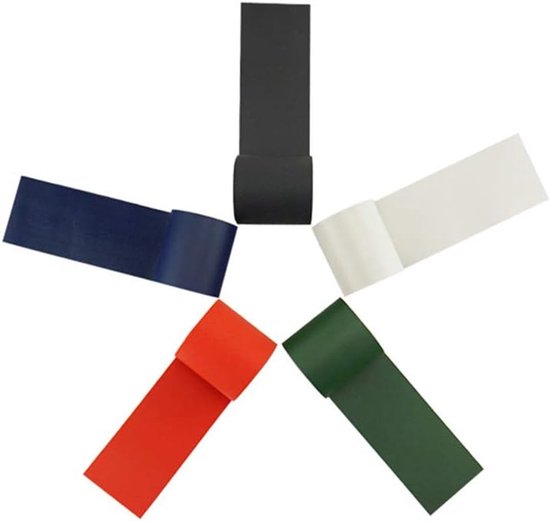 PVC reparatieset, 5 x 100 cm, waterdicht, patch-gereedschap, kajakgatreparatiesticker, kajak-luchtlek-reparatietape, pvc, rubberboot, patch, bootreparatiepatch voor opblaasbare boot, kano, kajak, donkerblauw