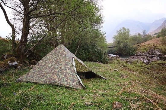 Pyramid Tent - Multicolourcam/ Legerprint - 1 Persoons van Waimea