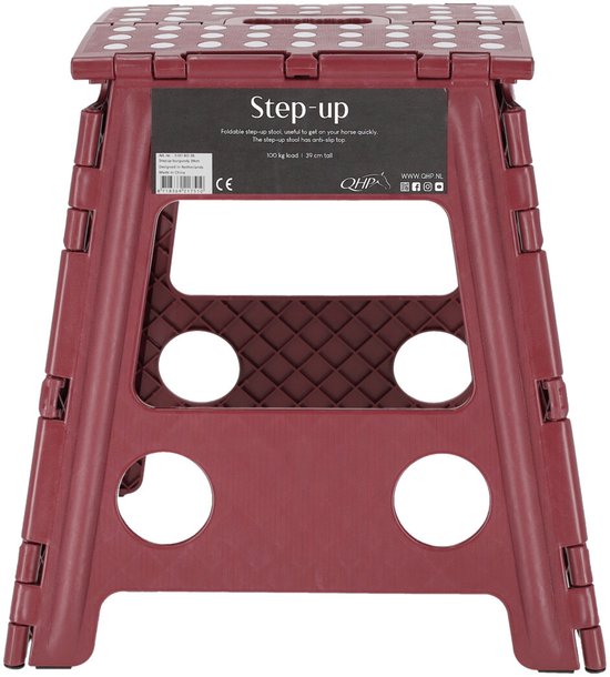 QHP - Opstapkruk - Step-Up - Bordeaux - 39cm