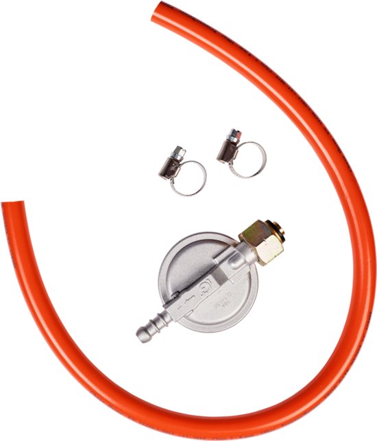 Qlima Gasslang set 60cm 30mBar (met druk regelaar) (MBH 40 stuks)