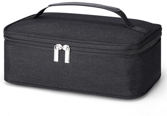 QTTVBTNA -Isothermische Lunchtas 4L - Draagbare Koeltas voor Lunchbox - Compacte Zachte Koelbag voor School, Werk, Picknick, Mannen, Vrouwen en Kinderen - Zwart van QTTVBTNA