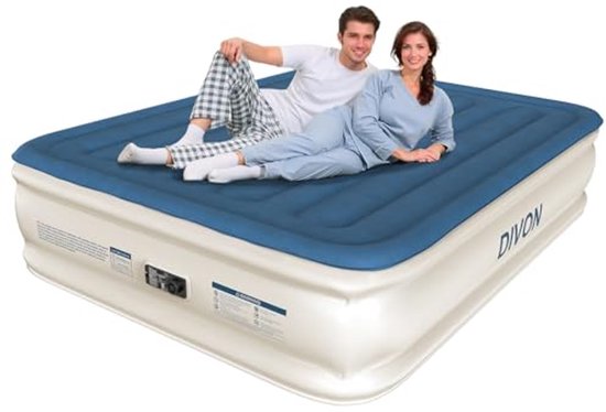 Queen Luchtmatras met Geïntegreerde Pomp – Snelle Inflatie in 3 Minuten – Verhoogd Comfort voor Thuis en Camping van Intex