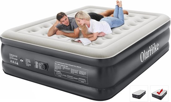 Queen Size Luchtmatras met Elektrische Pomp - Zelfopblazende Matras voor Camping en Thuis van Intex