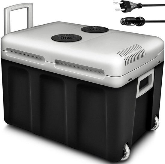 QUOVO® Compressor Koelbox - Koelbox - Elektrische Koelbox - Antraciet - 38cm x 56cm x 41cm