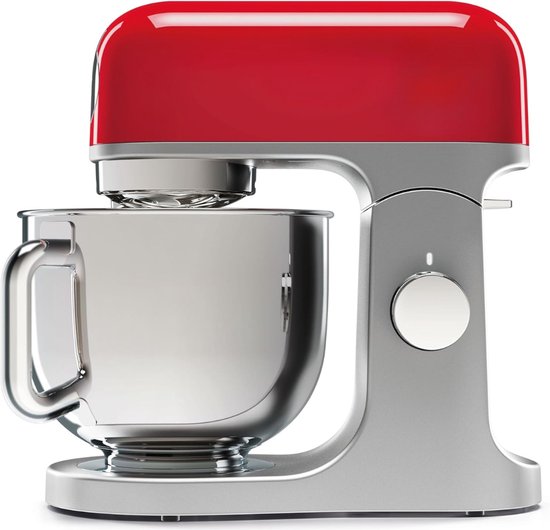 Quvo® Mixer met Mengkom - Keukenmachine - Kneedmachine - Rood - 39cm x 24cm x 36cm van Quvo
