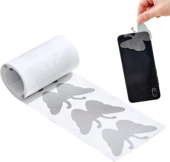 Raamhor Reparatie Pleister - Horrengaas Tape - Horren Herstellen - Sterke Kleefkracht - 30 Stuks - Grijs