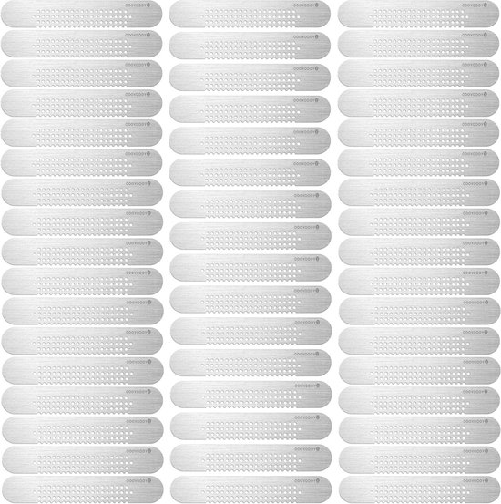 Raamhor Reparatieset - Kleine Plakkers - Raamonderhoud - Sterke PET-lijm - 50 stuks - Zilverkleurig