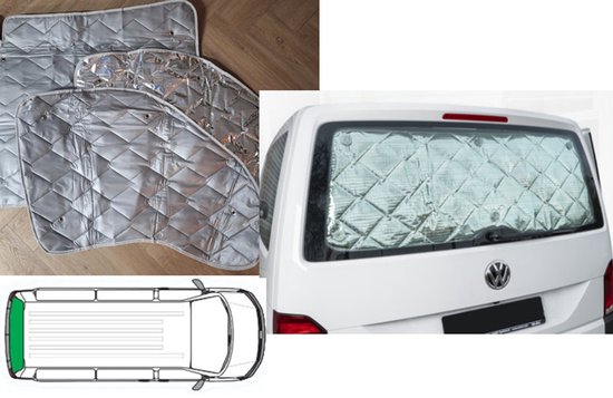 Raamisolatie geschikt voor Volkswagen T5/T6 Achterklep grijs