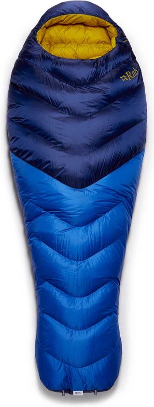 Rab Neutrino 400 Wmns regular left zip QSM-91 Nightfall Blue van Rab