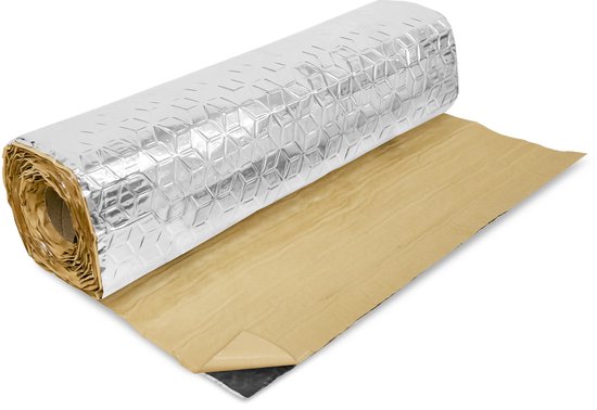 Radiatorfolie -Geluidsisolatiemat voor auto – voor deur, vloer, kofferdeksel, geluidsisolerend schuim 50x400cm van Merkloos