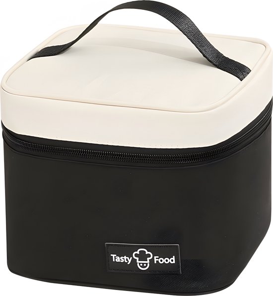 Rainbecom - Koeltassen – Lunchtas – 18x18x15 cm – 4.5 Liter - Zwart - Isolatie - 300D Kationisch Polyester - Handvat Riem - Koeltas - Lunch Bag - Geïsoleerde Koeltas - Picknicktas van Rainbecom