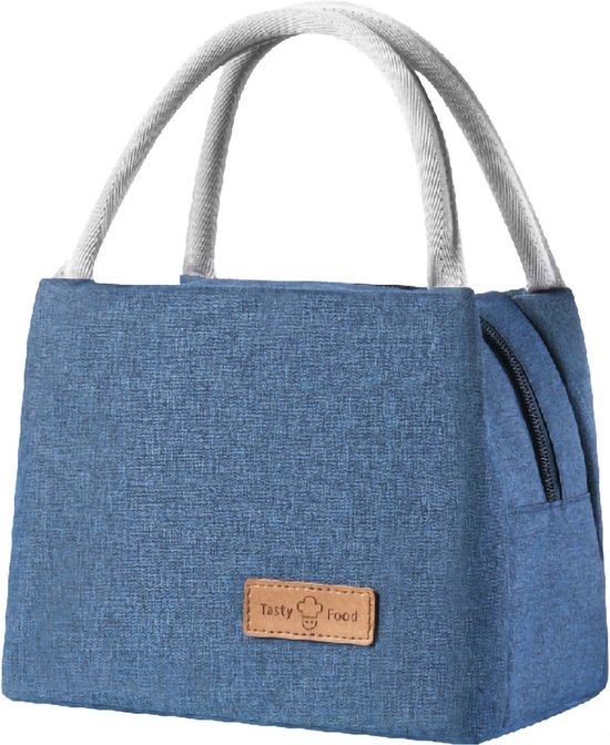 Rainbecom - Koeltassen - Lunchtas – 19x27x16 cm - 7 Liter - Blauw - Isolatie - 300D Kationisch Polyester - Handvat Riem - Koeltas - Lunch Bag - Geïsoleerde Koeltas - Picknicktas van Rainbecom