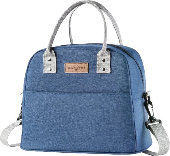 Rainbecom - Koeltassen - Lunchtas – 23x29x16 cm - 10 Liter - Blauw - Isolatie - 300D Kationisch Polyester - Handvat Riem - Koeltas - Lunch Bag - Geïsoleerde Koeltas – Picknicktas van Rainbecom
