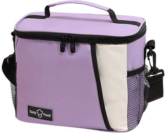 Rainbecom - Koeltassen – Lunchtas - 25x17.5x20 cm - 8.5 Liter - Paars - Isolatie - 300D Kationisch Polyester - Handvat Riem - Koeltas - Lunch Bag - Geïsoleerde Koeltas - Picknicktas van Rainbecom