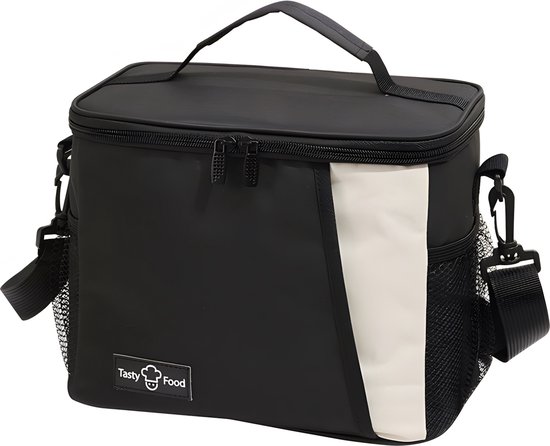 Rainbecom - Koeltassen – Lunchtas - 25x17.5x20 cm - 8.5 Liter - Zwart - Isolatie - 300D Kationisch Polyester - Handvat Riem - Koeltas - Lunch Bag - Geïsoleerde Koeltas - Picknicktas van Rainbecom