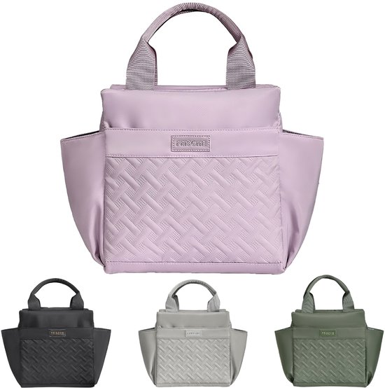 Rainbecom Lunchtas 10.5L - Koeltassen Paars - Isolerende & Waterdichte 900D Polyester – Handvat Riem Lunch Bag Zijzakken Voor Werk, School, Reizen, Picknick - 25x17.5x24 cm van Rainbecom