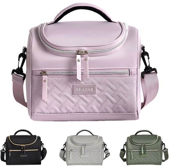 Rainbecom Lunchtas 8.3L - Koeltassen Paars - Isolerende & Waterdichte 900D Polyester – Handvat Riem Lunch Bag - Verstelbare Schouderriem – Voor Werk, School, Reizen, Picknick - 24.8x16x21cm van Rainbecom