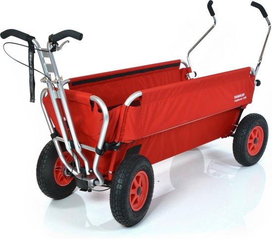 Rambler Explorer 120 – Hoogwaardige bolderkar – Voor kinderopvang & gastouders – Max. 11 kinderen – Rood