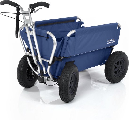 Rambler Explorer 80 - Bolderkar - Hoogwaardige bolderkar voor de kinderopvang of gastouders - Geschikt voor max. 6 kinderen - Blauw van Rambler Explorer
