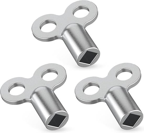 RAVN HAMAN 3 x zilveren verwarmingsontluchtingssleutel, robuuste ontluchtingssleutel, verwarmingssleutel voor bijna alle verwarmingen/radiatoren, handige van RAVN HAMAN