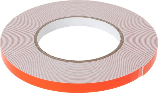 Rebel Serie - Dubbelzijdige Schuimtape - 10m x 10mm - Wit van Merkloos