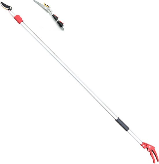 Recalma Telescopische snoeischaar - Rozenschaar - Snoeischaar en Takkenzaag - Zaagblad - Bloemenschaar - Takkenschaar - Zaag - Telescopisch 130 tot 220 cm van Recalma