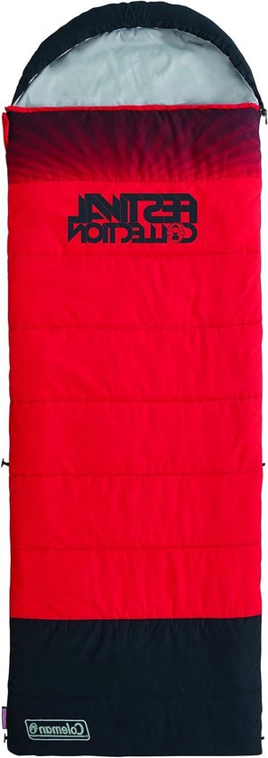 Rechthoekige Slaapzak - Dekenslaapzak Kamperen - Outdoor Overnachten - Geurremmende Technologie - 225 x 80 cm - Rood Grijs
