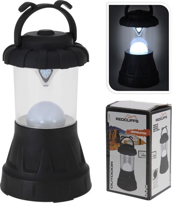 Redcliffs Campinglamp 17 X 8,5 Cm Rubber Zwart van Redcliffs