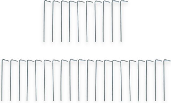 Redcliffs Outdoor Gear Haringen - Tentaccessoires - 30 Stuks - 18cm - Verzinkt Staal van Redcliffs