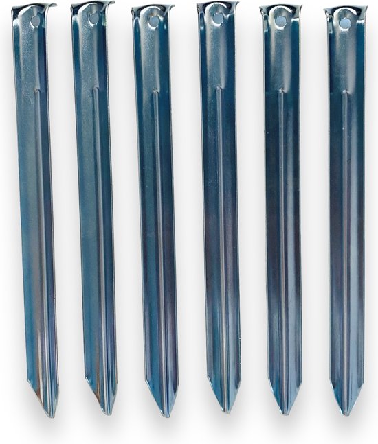 Redcliffs Outdoor Gear Tentharingen halfrond - 6 Stuks - 23cm - Extra Sterk - Verzinkt Staal van Redcliffs
