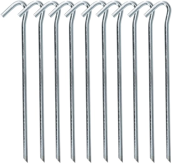 Redcliffs tentharingen - pennen - 20x - zilver - metaal - 23 cm - voor diverse ondergronden - camping - kamperen van Redcliffs